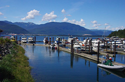 Boats in the Kitimat marina