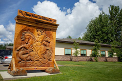 Chainsaw carving in Chetwynd
