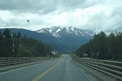View of a large mountain in Smithers